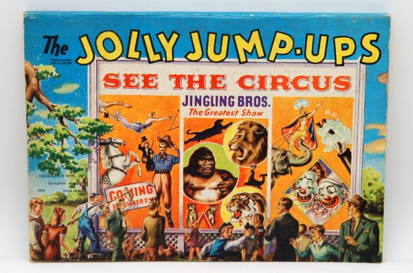 Appraisal: The Jolly Jump-Ups See The Circus pop-up book pictorial paper