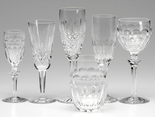 Appraisal: WATERFORD STEMWARE Twenty-six pieces including goblets clarets and water glasses