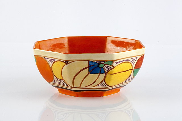 Appraisal: Clarice Cliff British - 'Melon' octagonal bowlprinted manufacturer's Fantasque mark