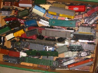 Appraisal: A large quantity of playworn goods trucks by Triang Hornby