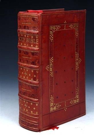 Appraisal: THE HOLY BIBLE Oxford to full mor dec glt binding