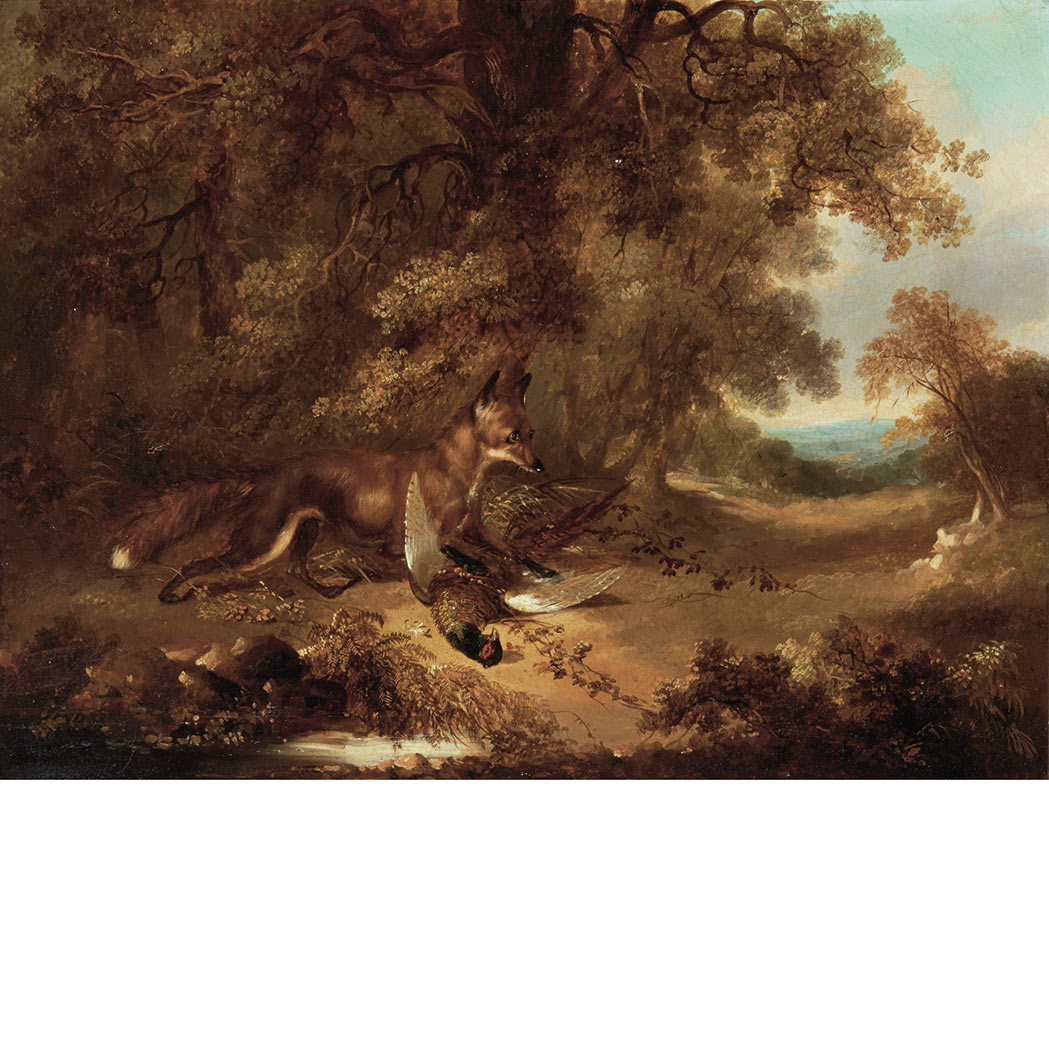 Appraisal: George Armfield British - Fox with a Pheasant in a