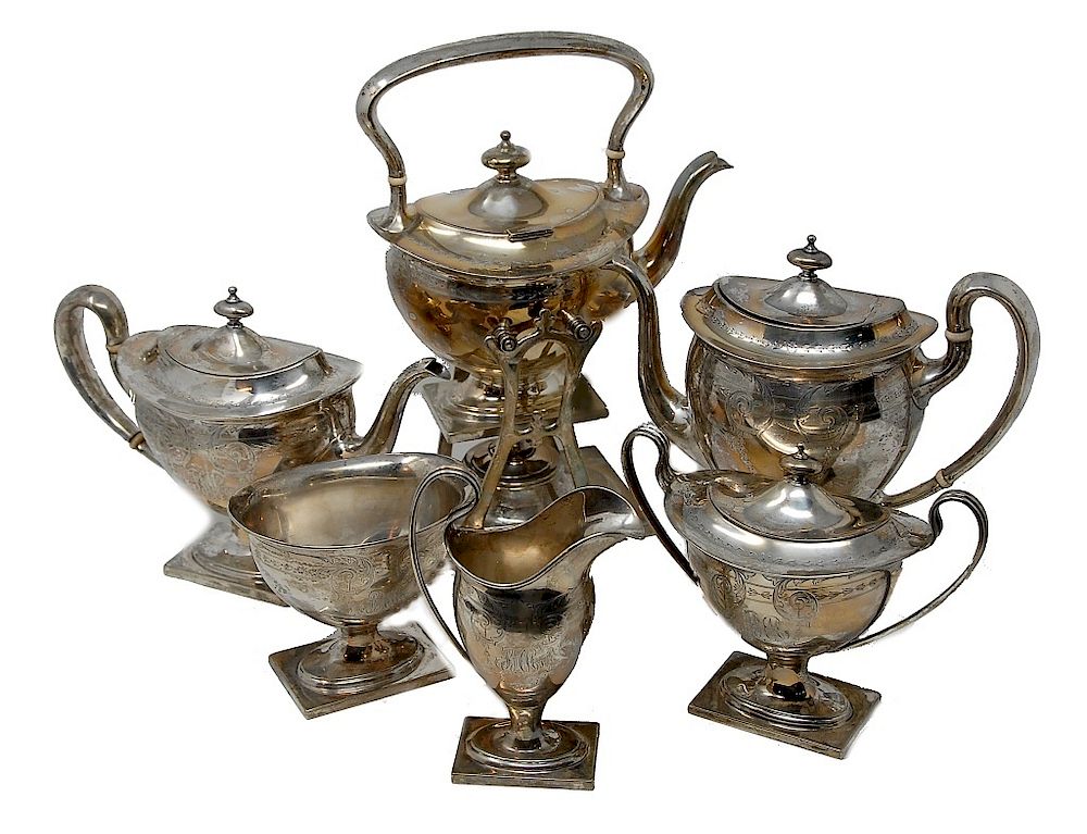 Appraisal: Bailey Banks Biddle Pc Sterling Silver Tea Set Pcs Sterling