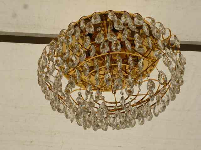 Appraisal: A SET OF THREE CEILING LIGHT FITTINGS consisting of stepped