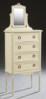 Appraisal: French Polychromed Beech Louis XVI Style Dressing Table early th