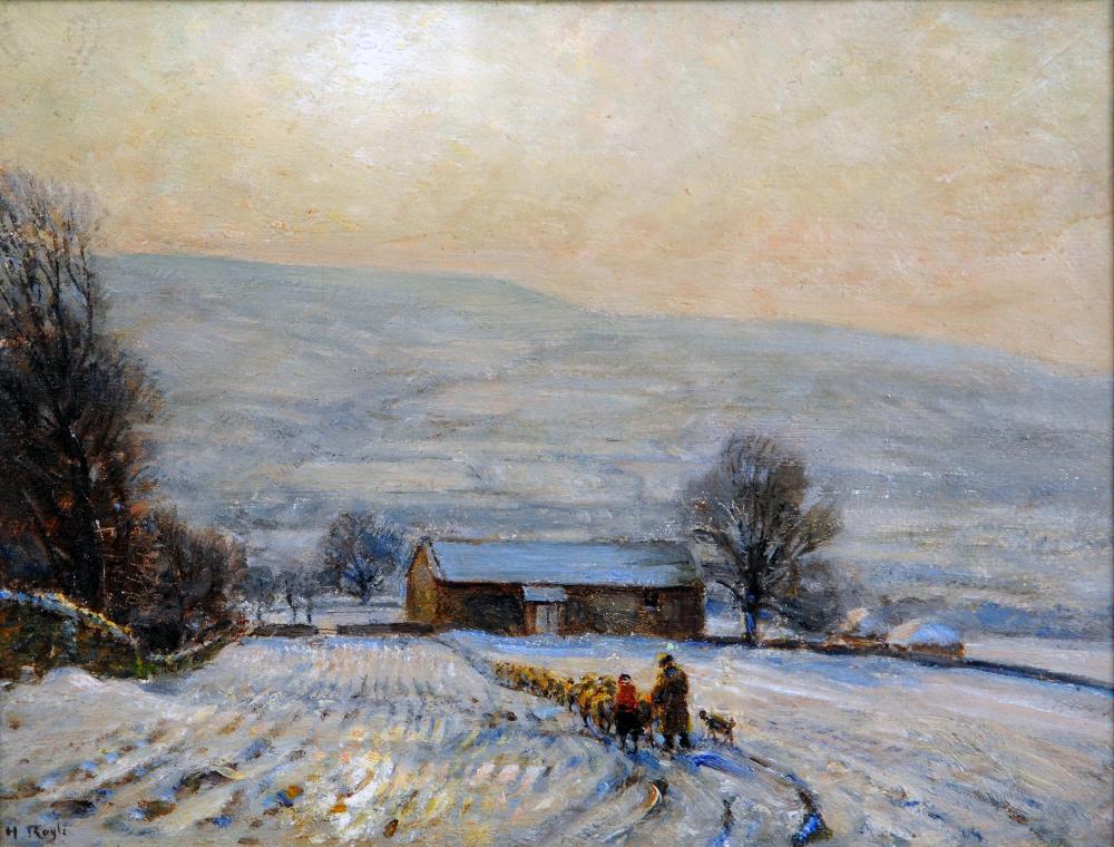 Appraisal: HERBERT F ROYLE - The High Laithe in Winter -