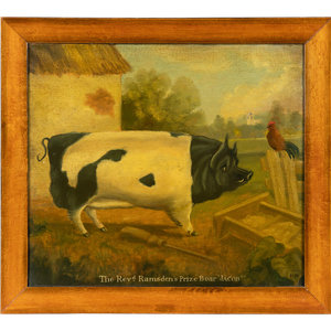 Appraisal: Dan Dunton American b The Reverend Ramsden's Prize Boar 'Jacob'