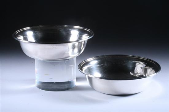 Appraisal: TWO INTERNATIONAL STERLING SILVER BOWLS Faintly inscribed underneath and dated