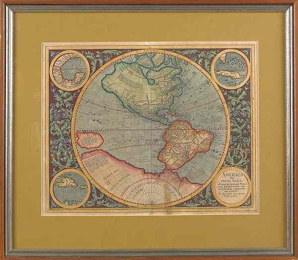 Appraisal: Michael Mercator America sive India Nova engraved western hemisphere map