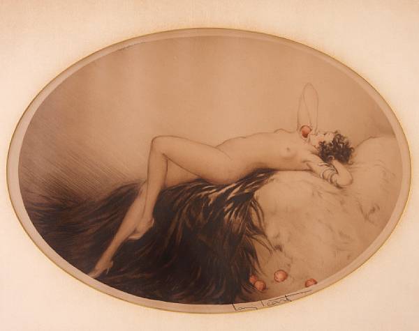 Appraisal: Louis Icart French - Eve H C amp I Etching