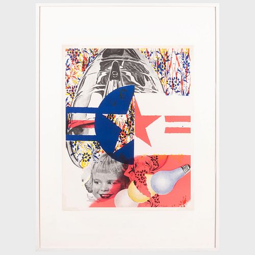 Appraisal: JAMES ROSENQUIST - F- Offset lithograph in colors on wove