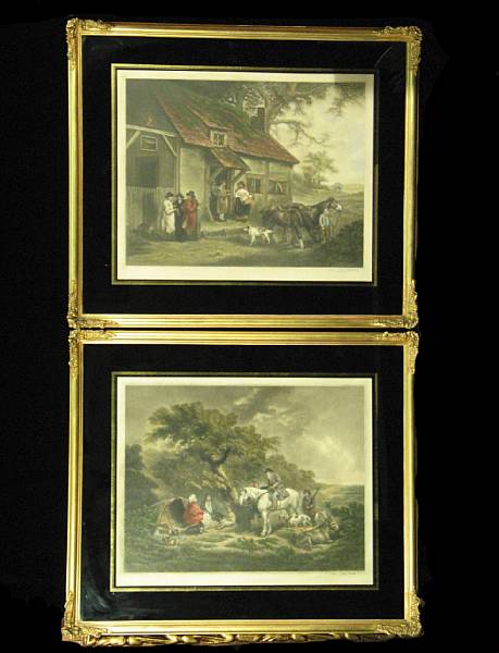 Appraisal: After George Morland by John Cother Webb The Benevolent Sportsman