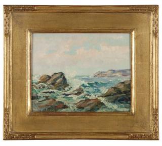 Appraisal: William S Darling Crashing waves signed with incised signature lower