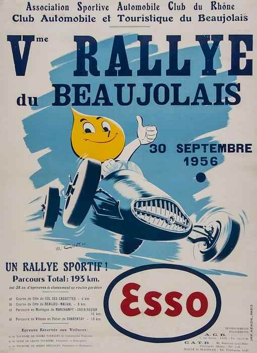 Appraisal: COLLET Vme RALLYE du BEAUJOLAIS lithograph in colours cond B