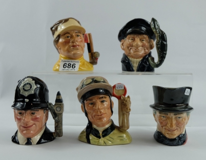 Appraisal: A collection of Royal Doulton small character jugs to include