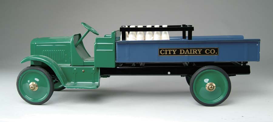 Appraisal: STEELCRAFT CITY DAIRY CO A seldom found pressed steel toy