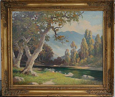 Appraisal: NOBLE Raymond American - ''The Pleasant Trail'' Oil Canvas ''