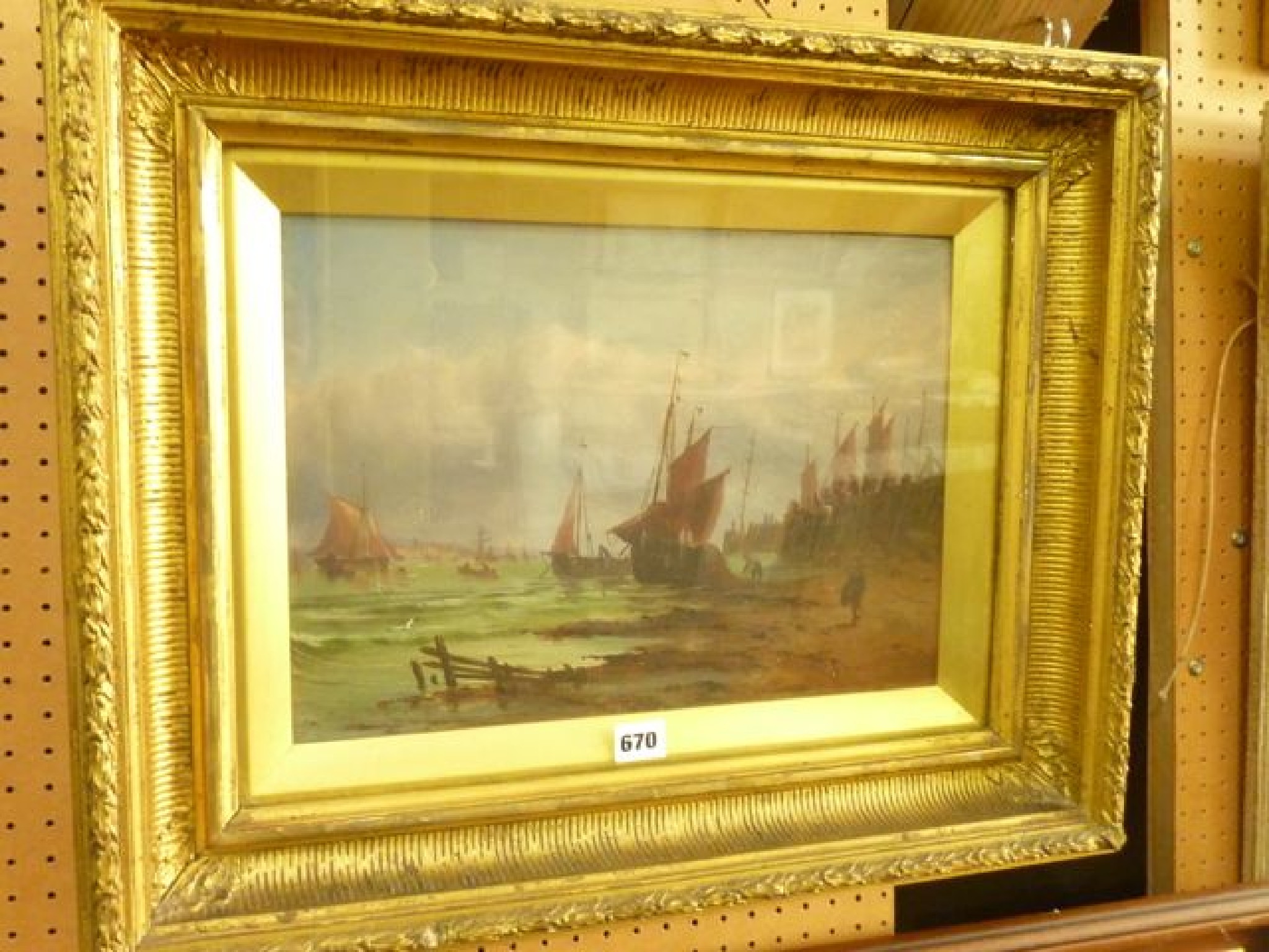 Appraisal: A late th century oil painting on panel of a