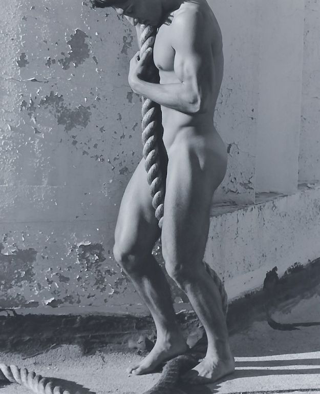 Appraisal: Herb Ritts Tony With Rope Gelatin Silver Print Signed and