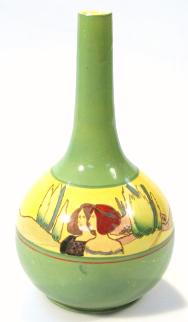 Appraisal: A mid- thC Arcadia Art Deco vase the bellied body