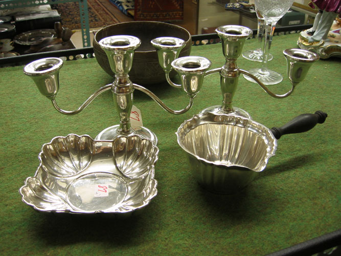 Appraisal: FOUR AMERICAN STERLING SILVER TABLE ARTICLES pair of Lunt -light