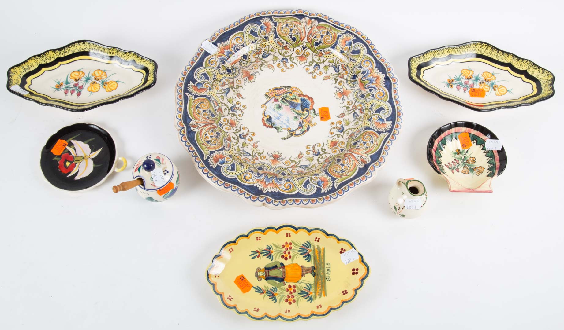 Appraisal: Assorted Quimper china