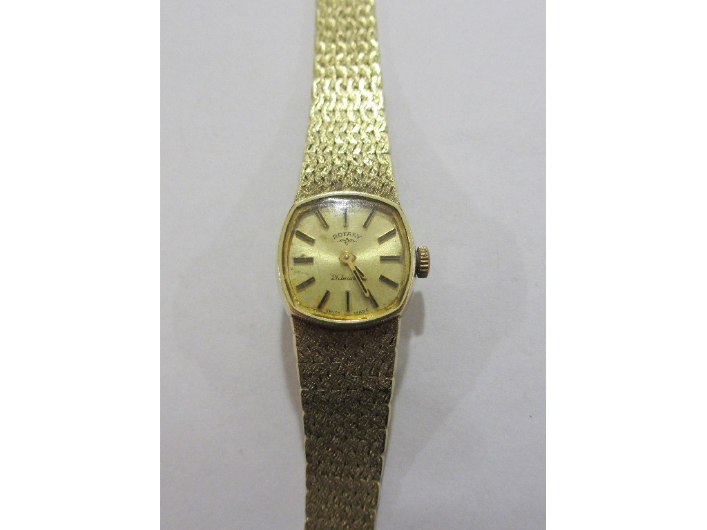 Appraisal: Ladies ct gold bracelet watch by Rotary