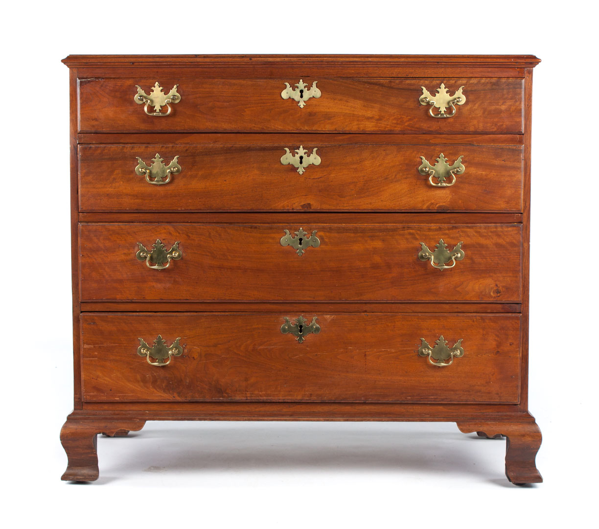 Appraisal: American Mid-Atlantic States walnut chest late th century flat top