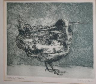 Appraisal: Jack Cloughlin American - Woodcock aquatint and engraving signed lower