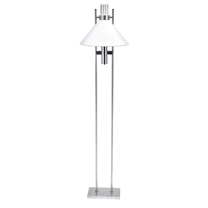 Appraisal: Robert Sonneman floor lamp by Sonneman Lighting c s white