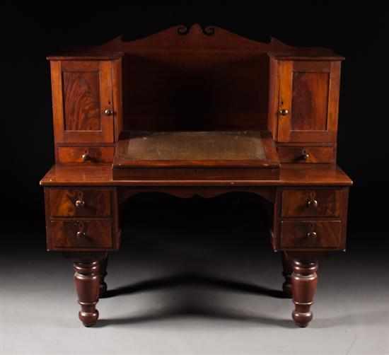 Appraisal: Classical Revival mahogany plantation desk late th century top section