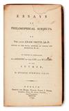 Appraisal: SMITH ADAM Essays on Philosophical Subjects To which is prefixed