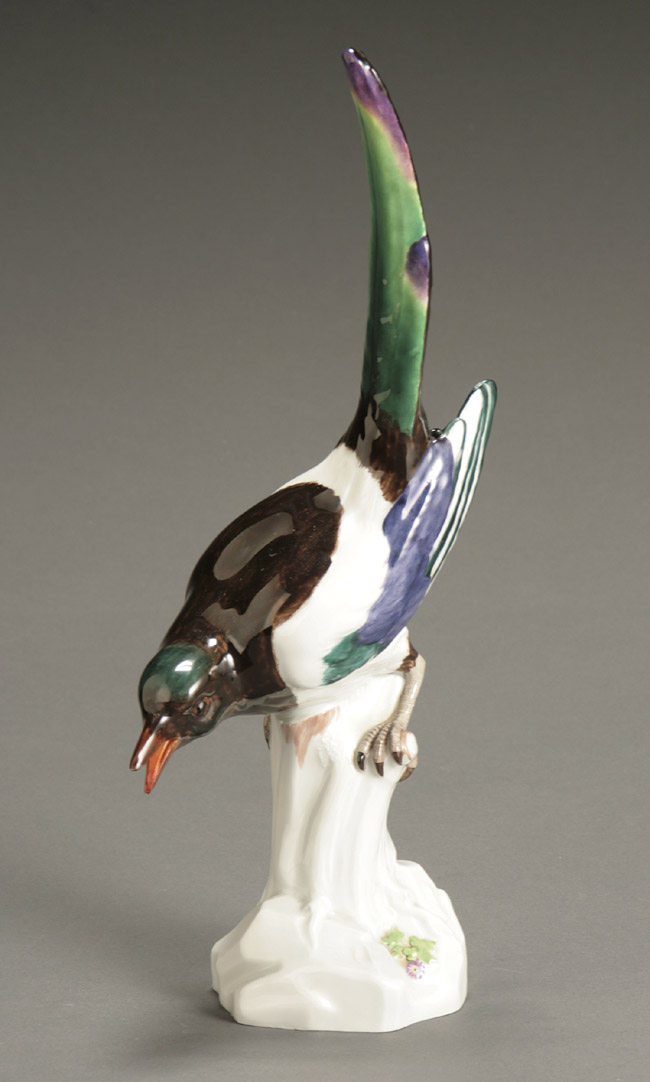 Appraisal: Meissen Figure of a Bird Early th Century Decorated in