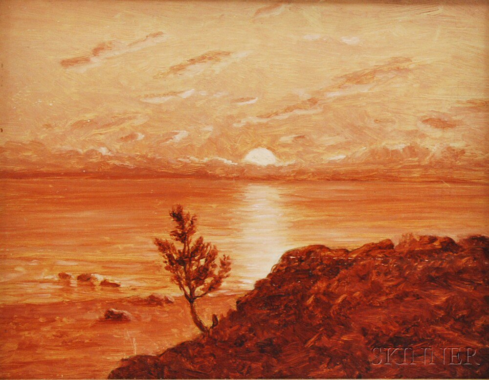 Appraisal: Horace Robbins Burdick American - Sunset Unsigned identified on a