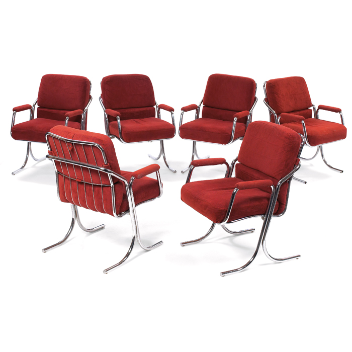 Appraisal: s chairs by Cal-Style Furniture Co USA set of six