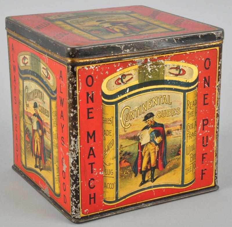 Appraisal: Continental Cubes Tobacco Tin Description Image on all four sides