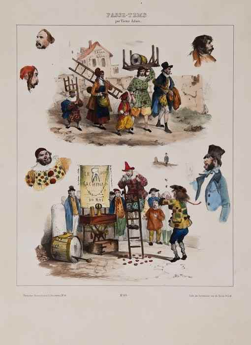 Appraisal: Adam Victor Passe-tems no lithograph by Lemercier after Adam with