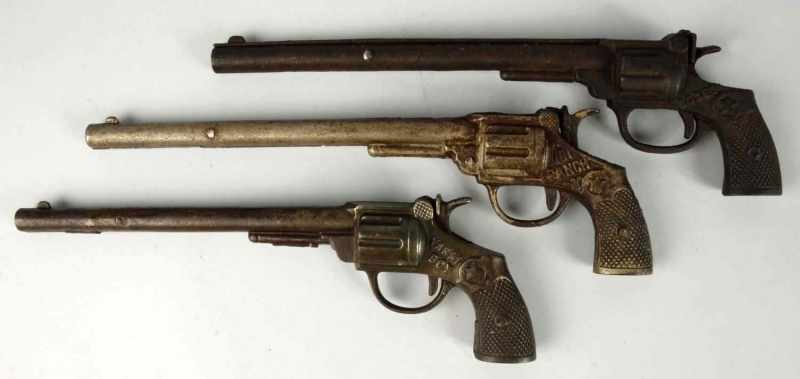 Appraisal: Lot of Cast Iron Cap Gun Toys Description American Includes