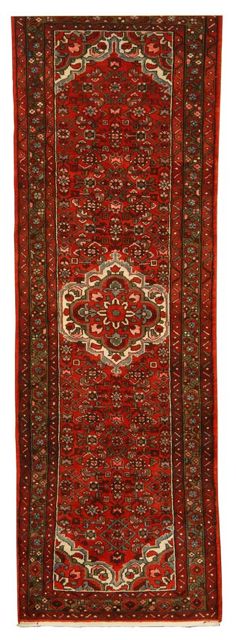 Appraisal: ORIENTAL RUG HUSSEINABAD ' x ' Central floral medallion in