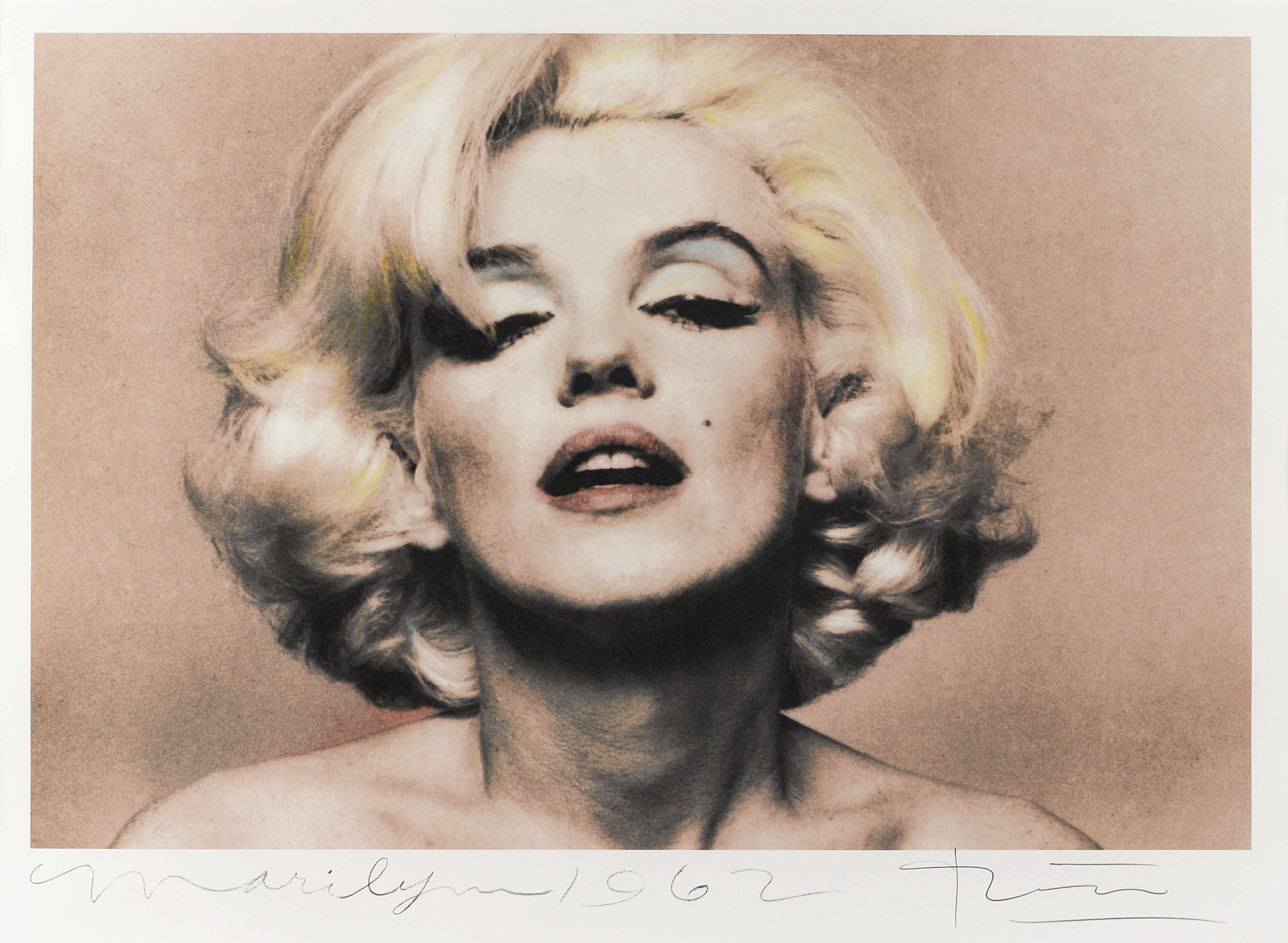 Appraisal: Hollywood Memorabilia s- s A Bert Stern portrait of Marilyn