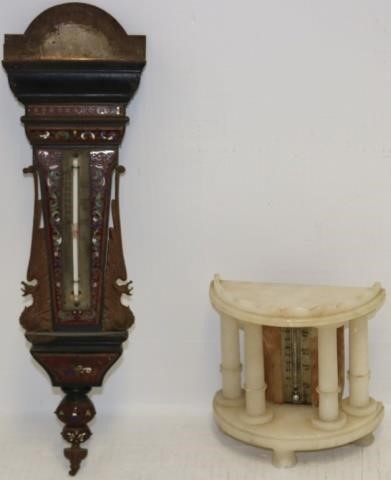 Appraisal: TWO LATE TH CENTURY THERMOMETERS TO INCLUDE HIGH WIDE WALL