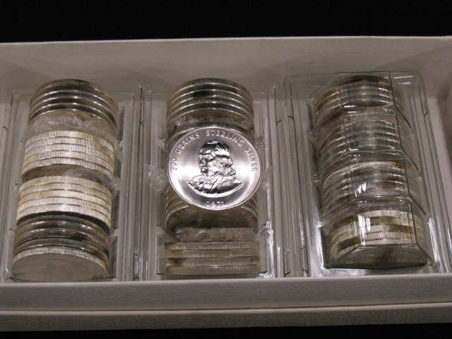 Appraisal: Sterling Silver Medals grains each troy ounces