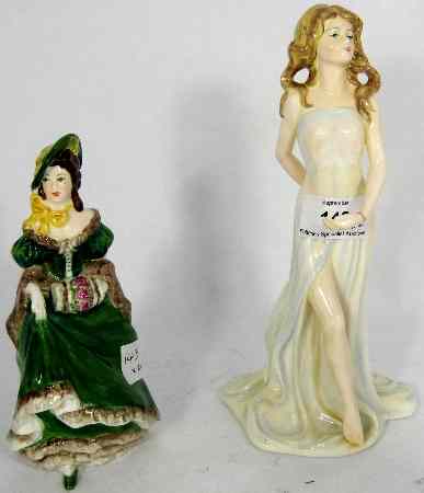 Appraisal: Coalport Figures Dance of Dawn And Lady In Green Dress