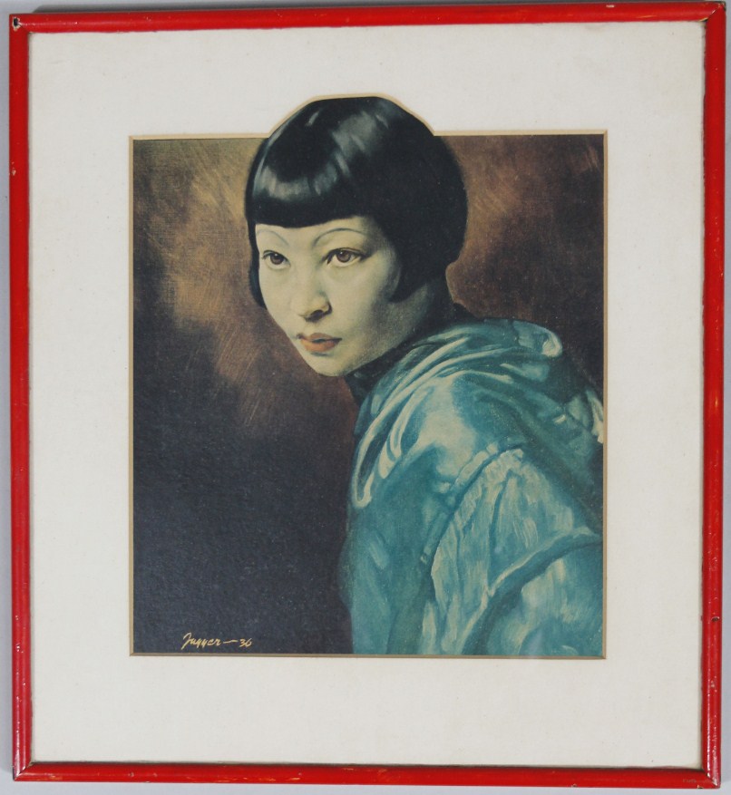 Appraisal: After Fayer thC Oriental lady in the manner of Tretchikoff