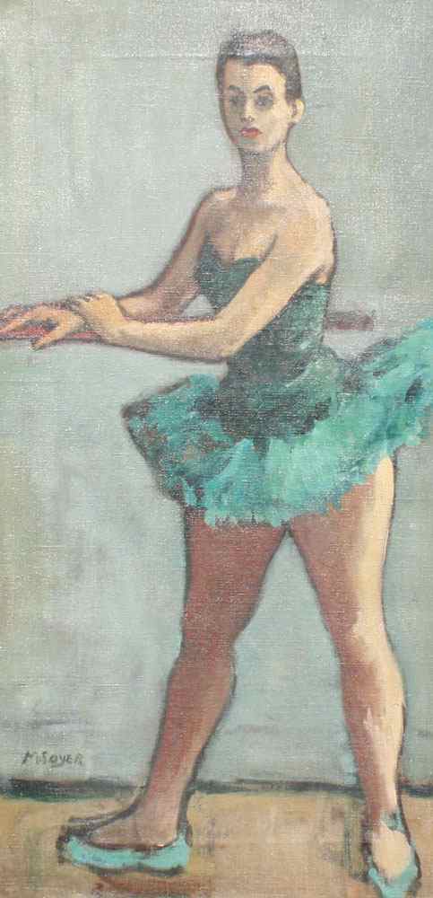 Appraisal: SOYER Moses American - Ballerina OIL Canvas '' x ''