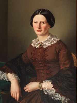 Appraisal: Luise Henriette von Martens German - Portrait of a lady