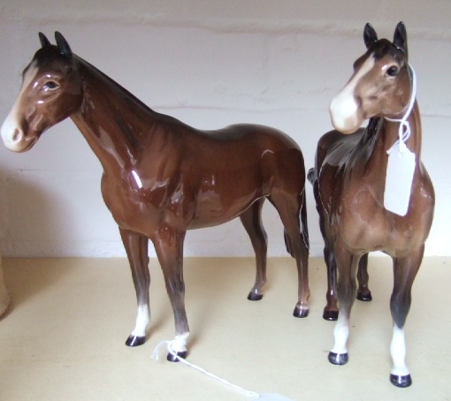 Appraisal: A Beswick horse Swishtail first version brown colouring imperal a