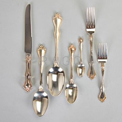 Appraisal: WESTMORELAND STERLING FLATWARE SERVICE ca George and Martha pattern partial