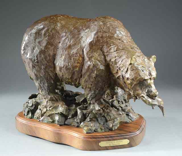 Appraisal: TERRY LEE ORIGINAL BRONZE SCULPTURE titled ''Nature's Course '' a