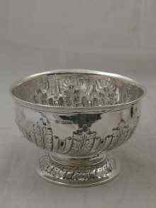 Appraisal: A late Victorian silver rosebowl by Mappin and Webb Sheffield